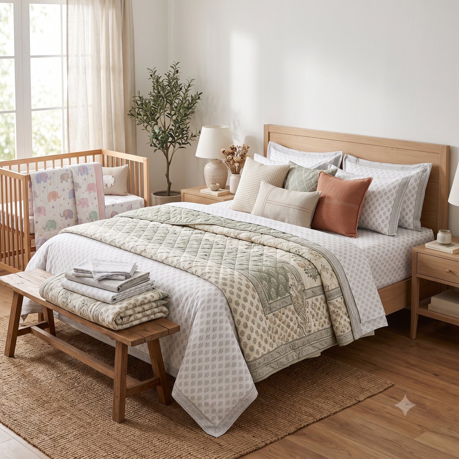 Unstitched Pure Handblock Cotton Suit