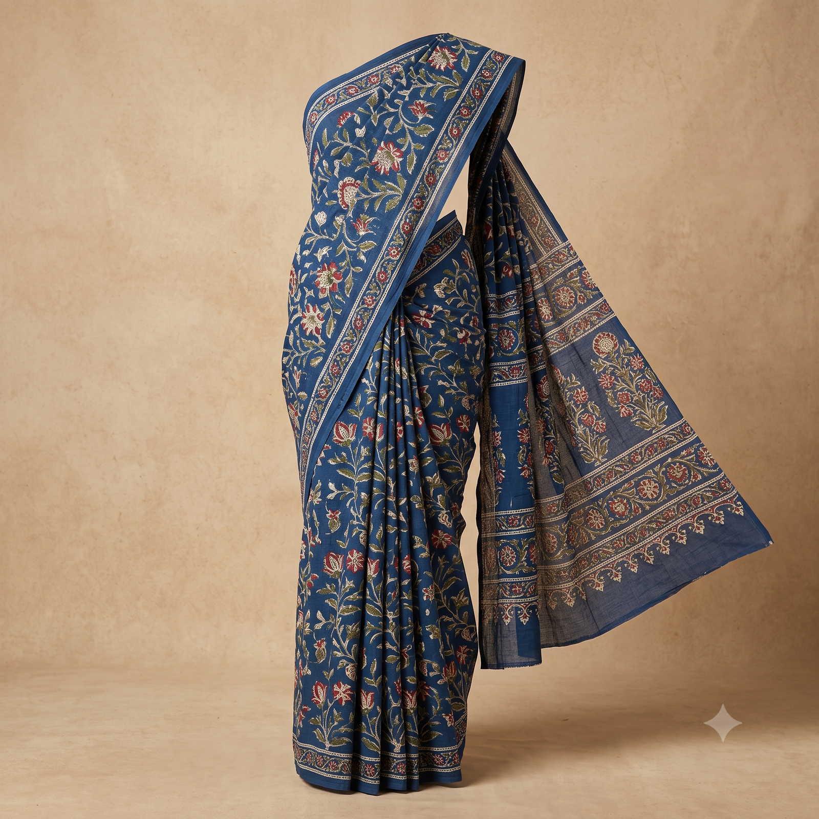 Unstitched Pure Handblock Cotton Suit