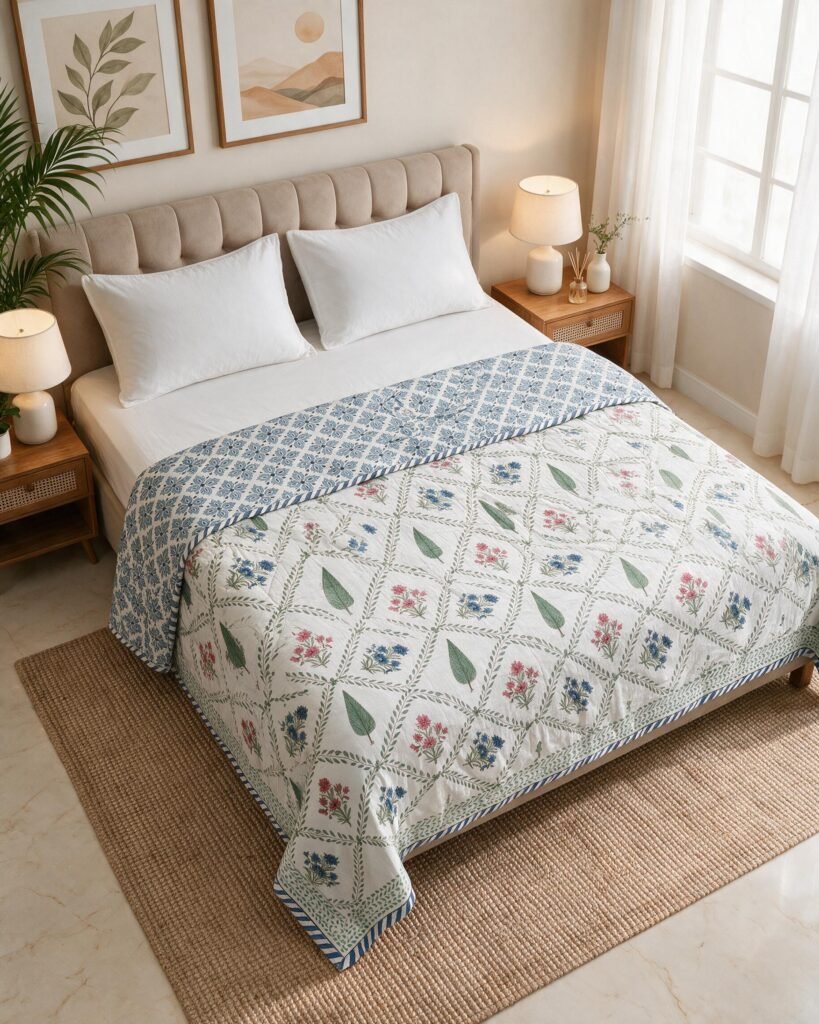 Pure Handblock - Double Bed