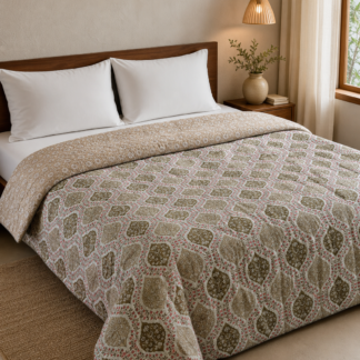 Machine print Mulmul Quilt - Double Bed