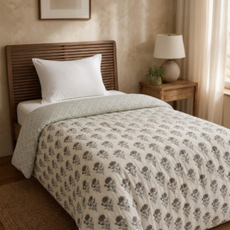 Machine print Mulmul Quilt - Single Bed